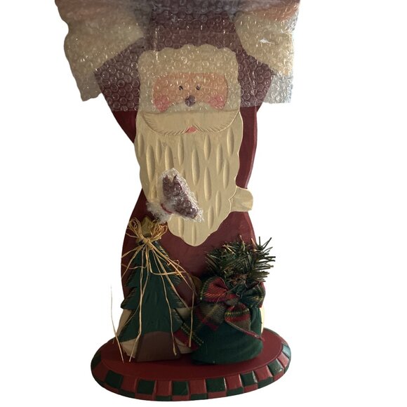 Wooden Santa Claus Christmas Stand/Tabletop Decor - Picture 2 of 7
